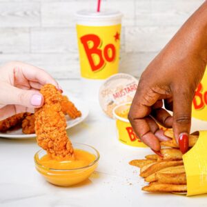 Bojangles chicken tenders and fries